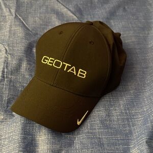 Nike Black Hat with White Swoosh Detail